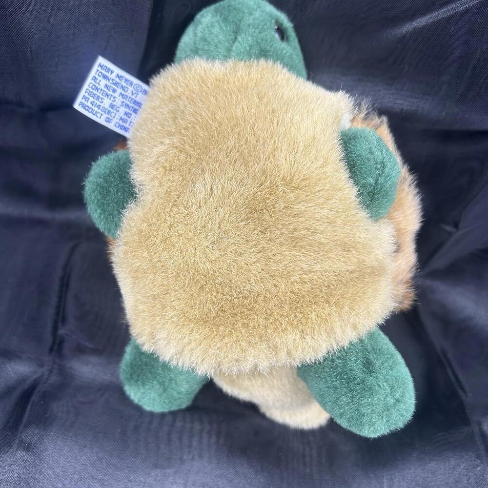 Mary Meyer Plush Turtle Leopard Print Shell Green 8” Stuffed Animal Toy VTG - Picture 3 of 6